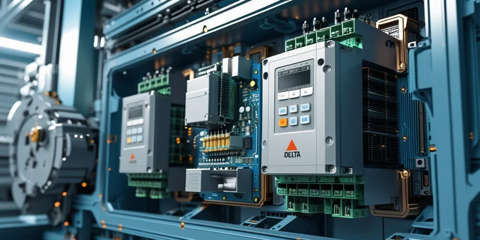 بررسی عملکرد درایو اینورتر دلتا در سیستمهای خودکار و ماشینآلات صنعتی